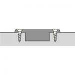 Zawias Sensys 8661 nakładany do drzwi 32mm bez automatyki zamykania 3