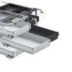 Kontener biurowy zestaw, częściowy wysuw, Silent System, 392 x 530