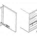 Okucie do podwójnego otwierania drzwi lodówki