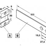 Okucie do podwójnego otwierania drzwi lodówki