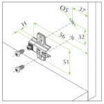 Prowadnik MS Silde-On H=0 bez eurowkrętu, 100 szt.