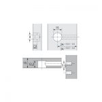 Rastex 15/15 z kołnierzem niklowany, 100 szt.