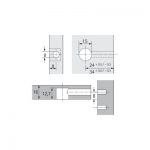 Rastex 15/16 bez kołnierza niklowany, 100 szt.