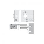 Rastex 15/19 z kołnierzem niklowany, 100 szt.