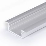 TM-profil LED Begtin srebrny anodowany, klosz mleczny, 2000mm