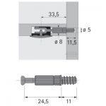 Trzpień Twister DU 262 T, 100 szt.