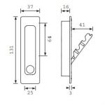Wieszak K289 chrom mat