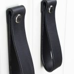 Gałka skórzana 7G20, – Czarny