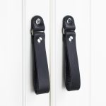 Gałka skórzana 9G20, – Czarny