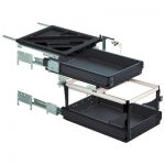 Kontener biurowy zestaw, pełen i ponad pełen wysuw, 392, kolor czarny