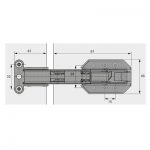 Zawias uzupełniający Kamat, Zaślepka kolor popielaty opcjonalna
