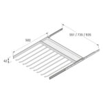 Wysuwany wieszak na spodnie,