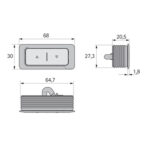 Przełącznik Touch Basic Inlay do systemów Lega