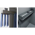 Wysuwany wieszak na krawaty kolor antracytowy