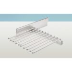 Wysuwany wieszak na spodnie, srebrny