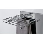 Wysuwany wieszak na spodnie, stal chromowana