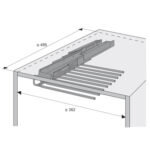 Wysuwany wieszak na spodnie z Silent System