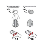 Wyłącznik bezdotykowy, biały