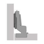 Zawias Novisys 8832i wpuszczany 95° z cichym domykiem