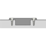 Zawias Novisys 8848 bliźniaczy 105° bez cichego domyku